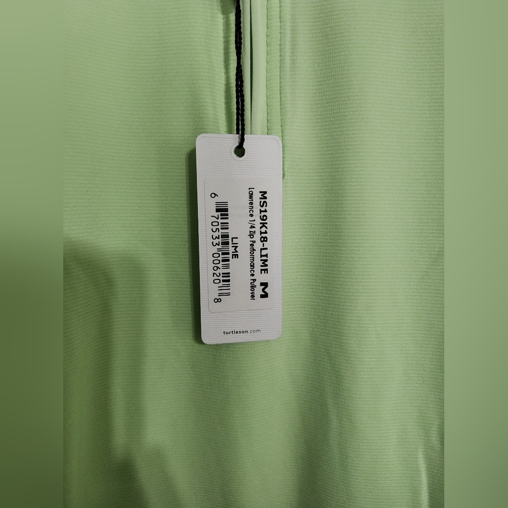 Turtleson Light Lime Green Quarter-Zip Pullover - Picture 3 of 5